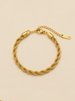 Rope Twisted Trendy Minimalist Bracelet – Simple, Elegant, Timeless